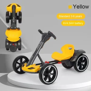 🚗✨Kart électrique pliable pour enfants – sûr, amusant et portable 🎶🔋